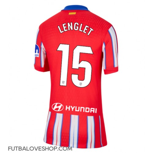 Dres Atletico Madrid Clement Lenglet #15 Domáci pre Ženy 2024-25 Krátky Rukáv